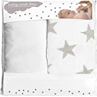 Lilly and Ben® Funda cambiador bebe algodon rizo - 2 fundas para colchoneta cambiador-es bañera-s - 3 tamaños